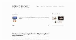 Desktop Screenshot of berndbickel.com