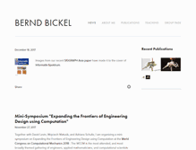 Tablet Screenshot of berndbickel.com